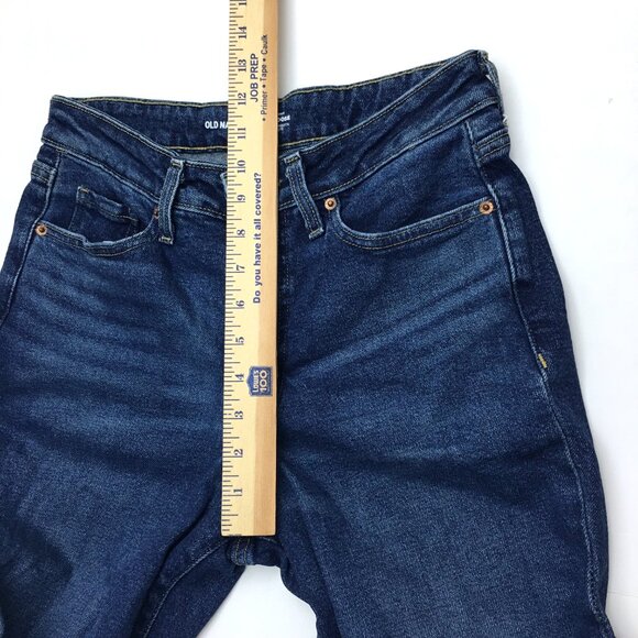 Old Navy Jeans O.G. Loose Fit Straight Leg High Rise Stretch size 4 length 31" - Picture 5 of 8